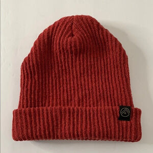 Flipside Skullcap Red Beanie Streetwear Skater Retro Workwear NWOT Eco-Conscious